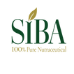 SIBA 100% Pure Nutraceutical logo with a green leaf on a white background