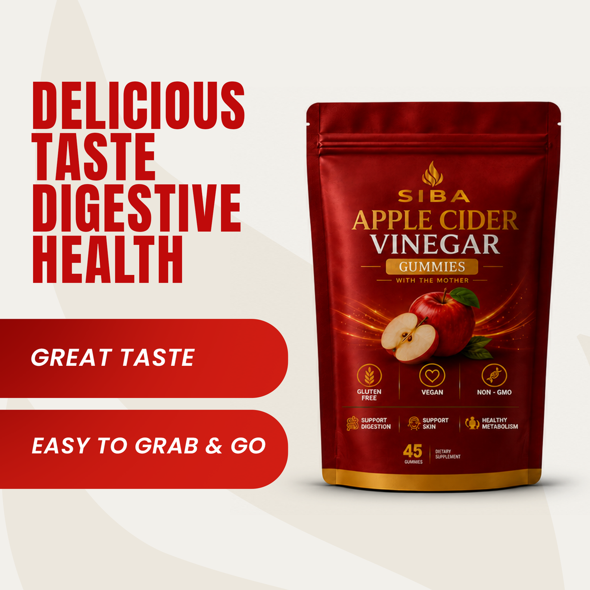 SIBA Apple Cider Vinegar Gummies product information image 3