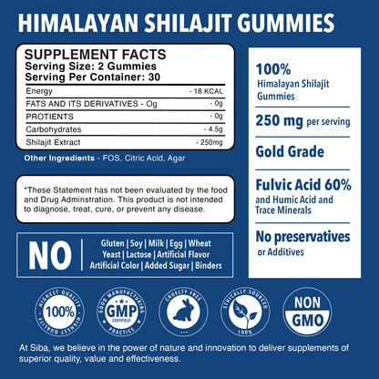 Natural Shilajit Gummies for Strength &amp; Vitality