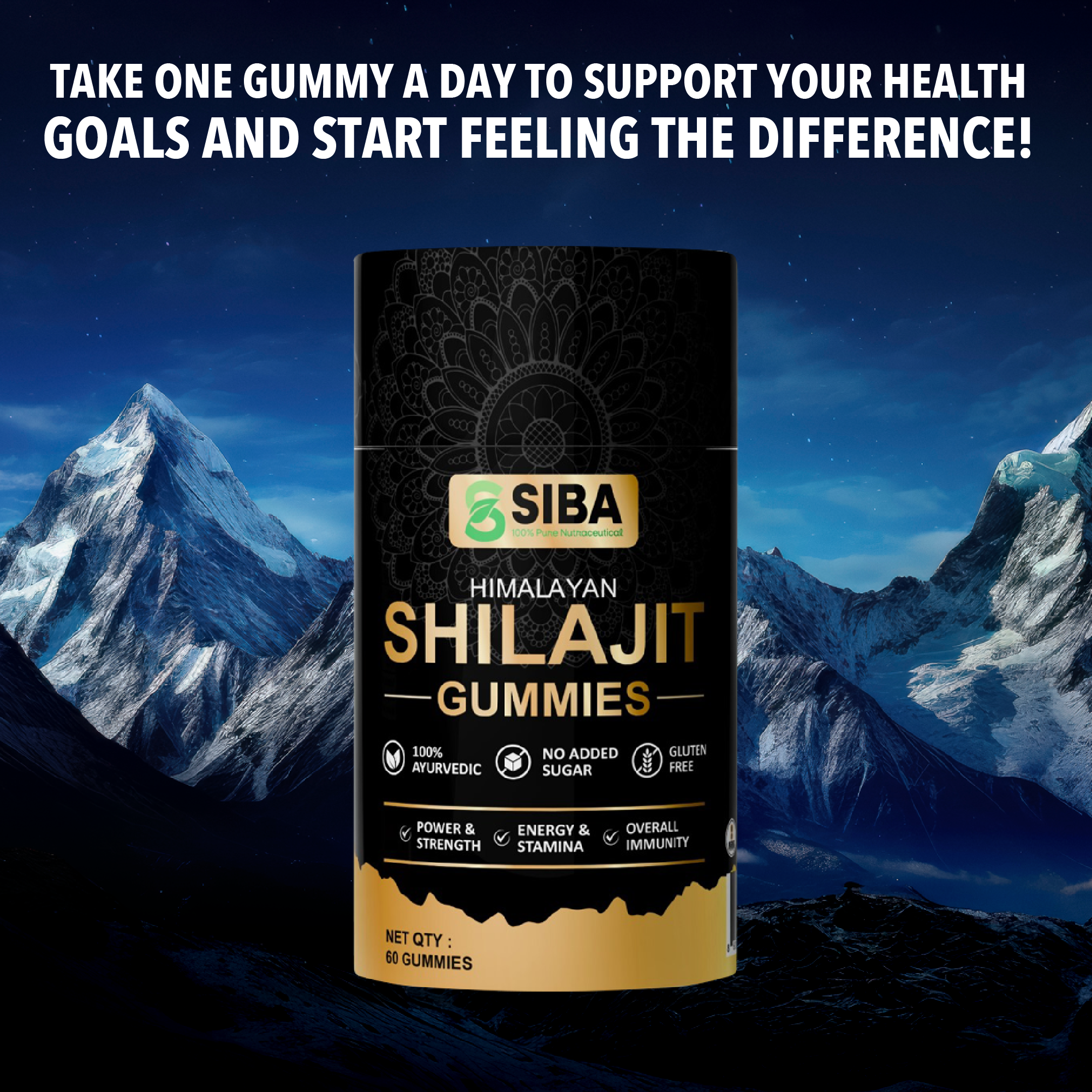 Pure Himalayan Shilajit Gummies – Energy Boost