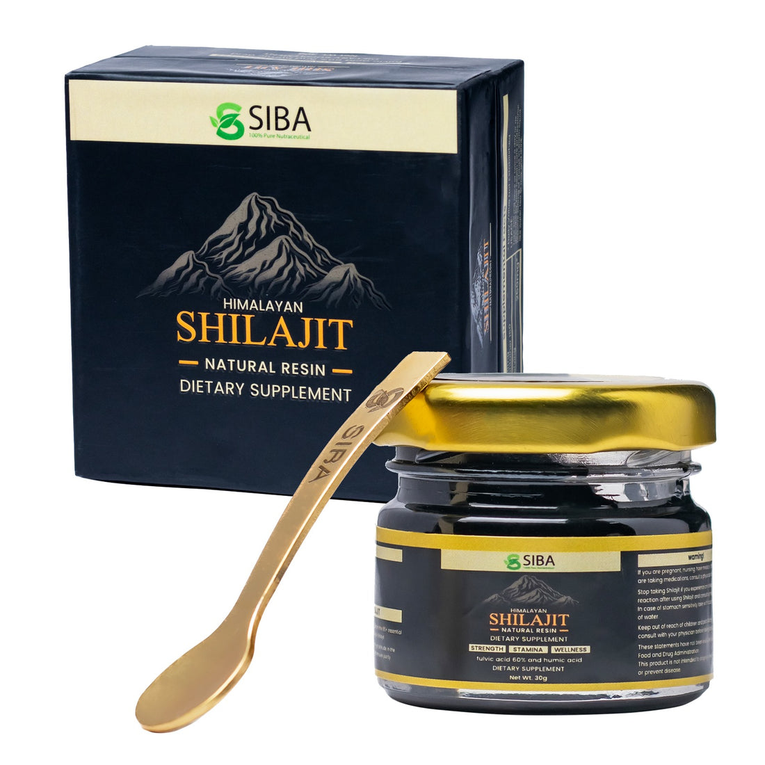 SIBA Himalayan Shilajit Resin Liquid 20gm For Men and Women 
