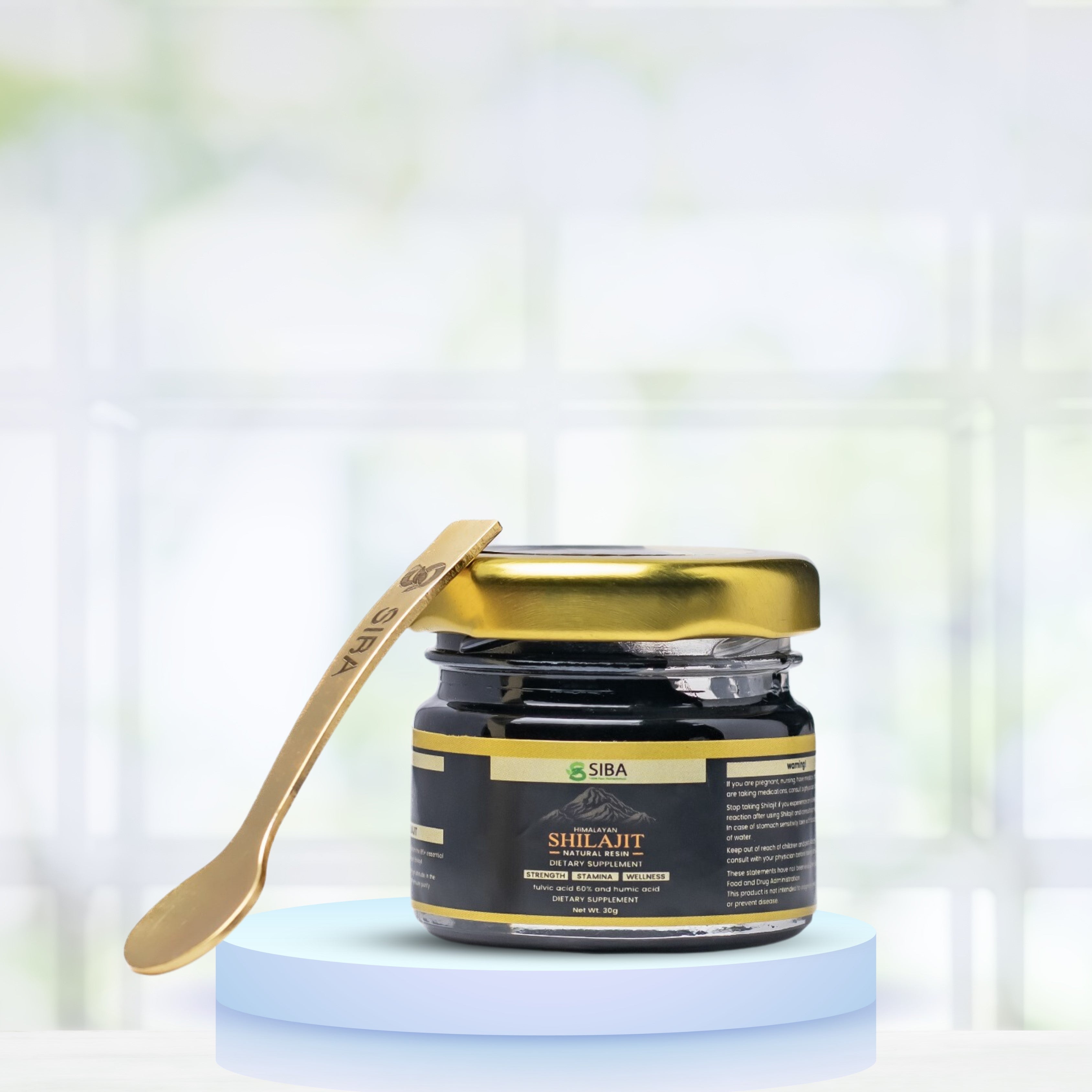 SIBA Shilajit Resin Himalayan Shilajeet with Triphala Based Extraction