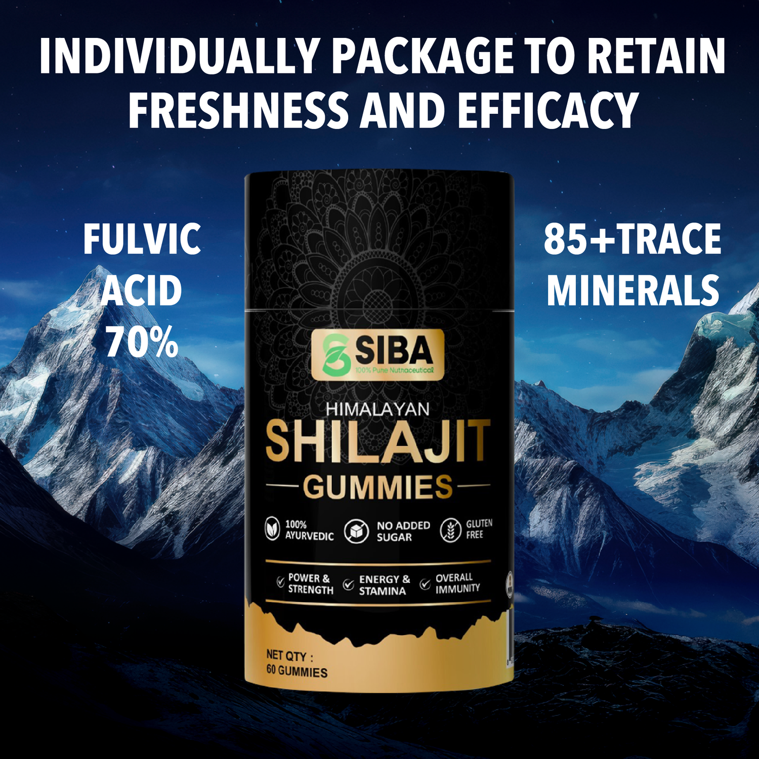 Siba Himalayan Shilajit Gummies 