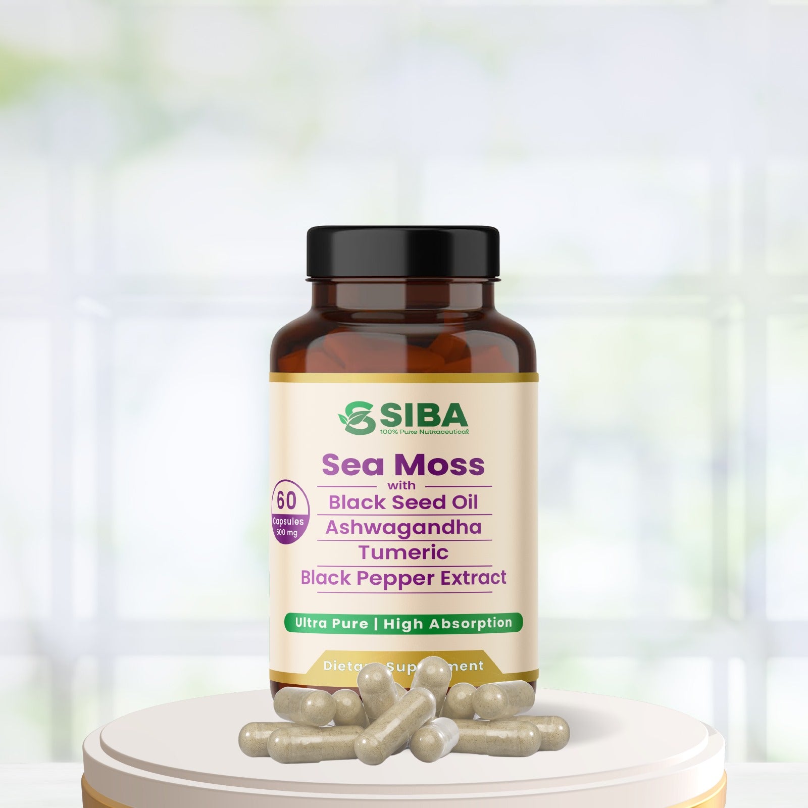 Wholesale Sea Moss Black Seed Oil Ashwagandha Blend