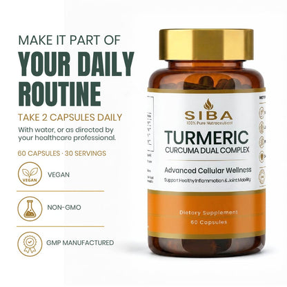 SIBA Turmeric daily routine directions